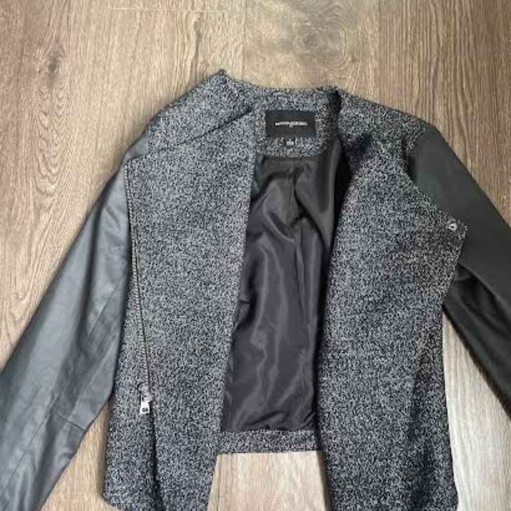 Banana Republic Tweed Moto Jacket Size 6